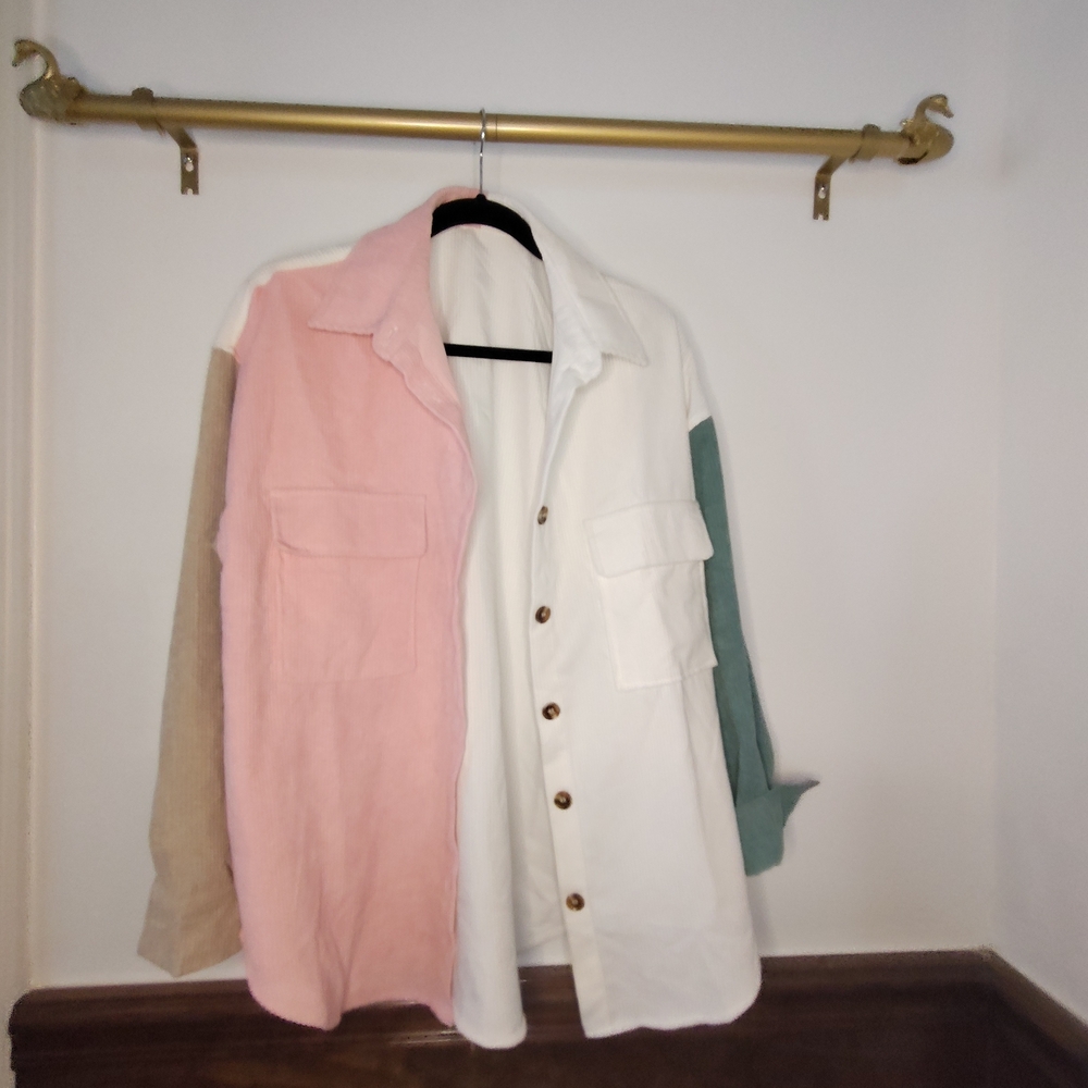 Colorblock Button-Up Shirt